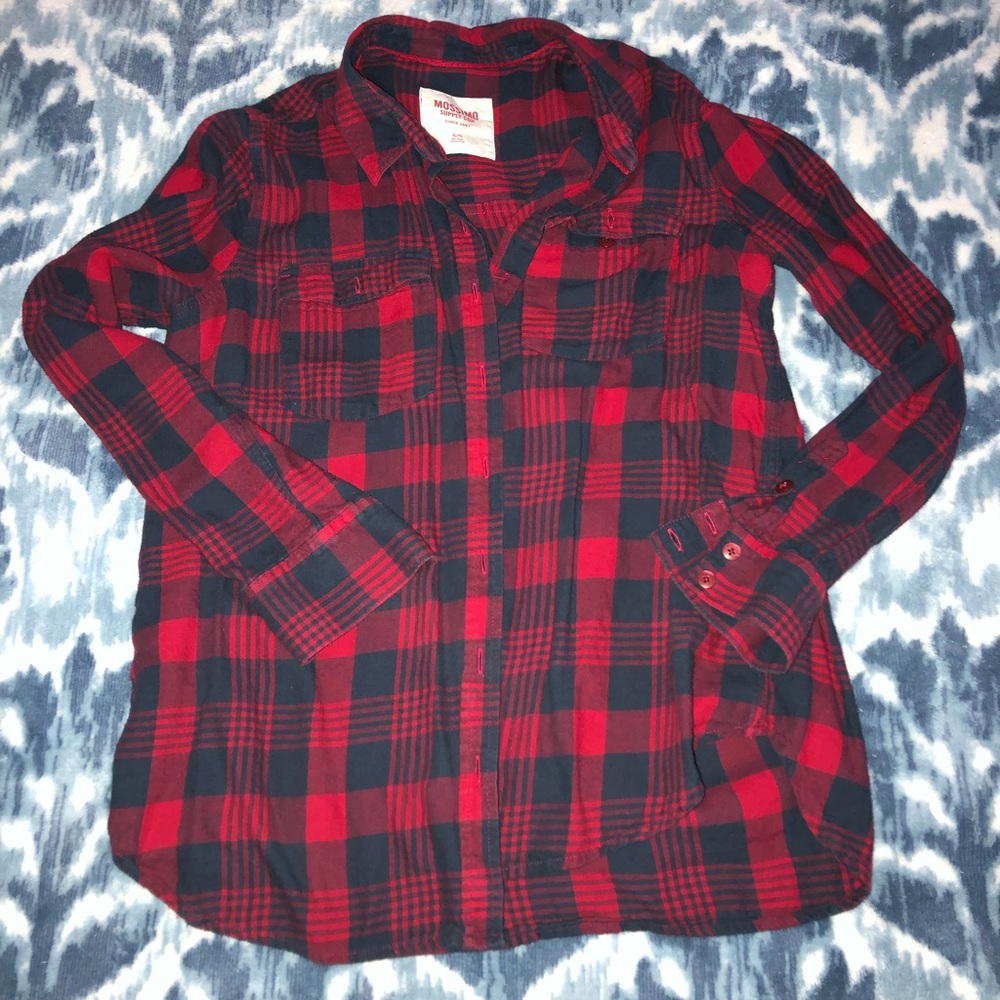 Navy and red Mossimo flannel